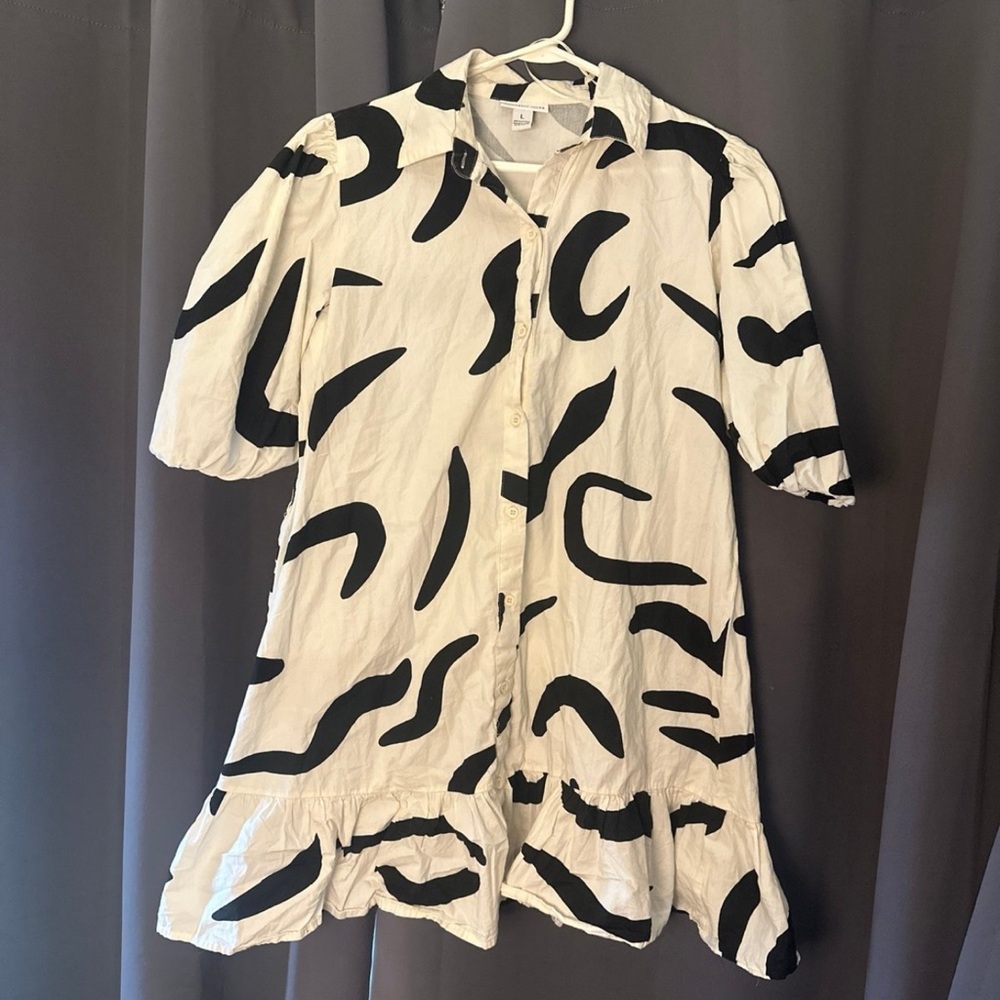 Quirky Patterned Mini Dress